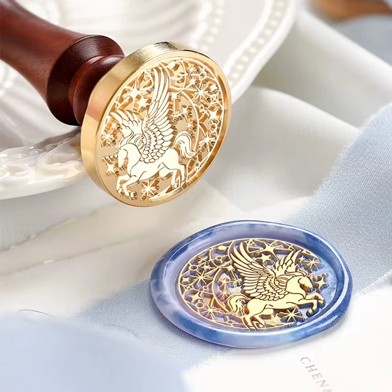 Wax Seal Stamp Set: 9 Heads + 1 Wooden Handle - Image 5