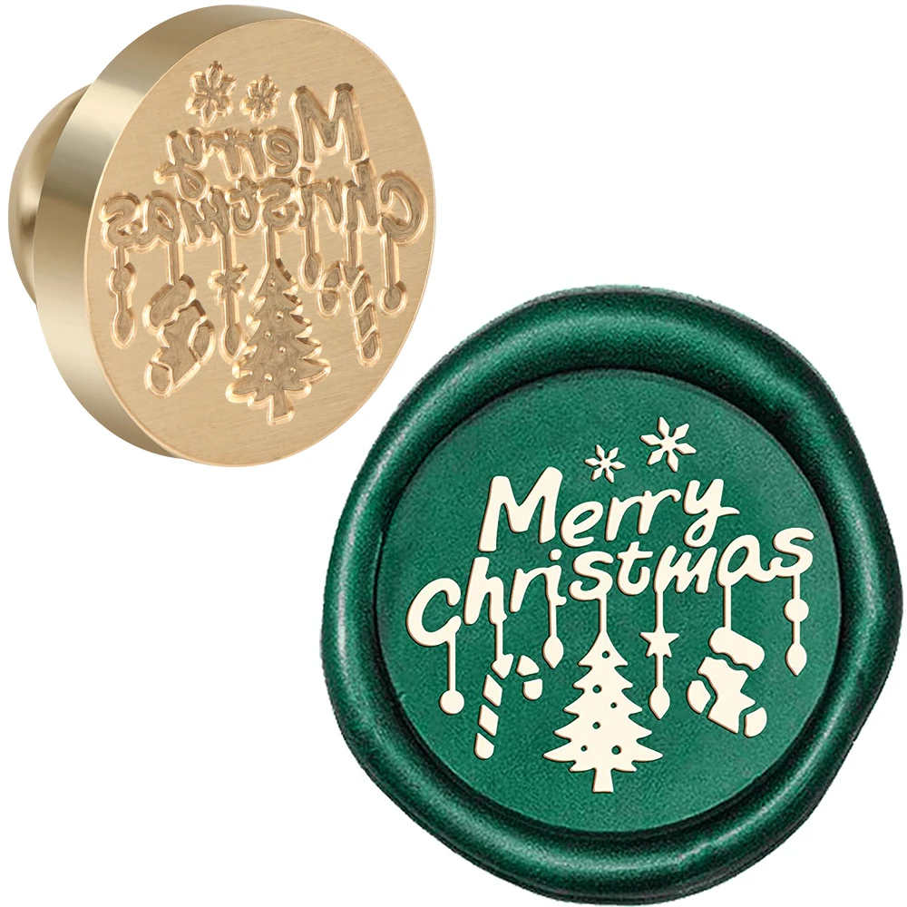 Christmas Wax Seal Stamp Head Only: Choose 1 Design