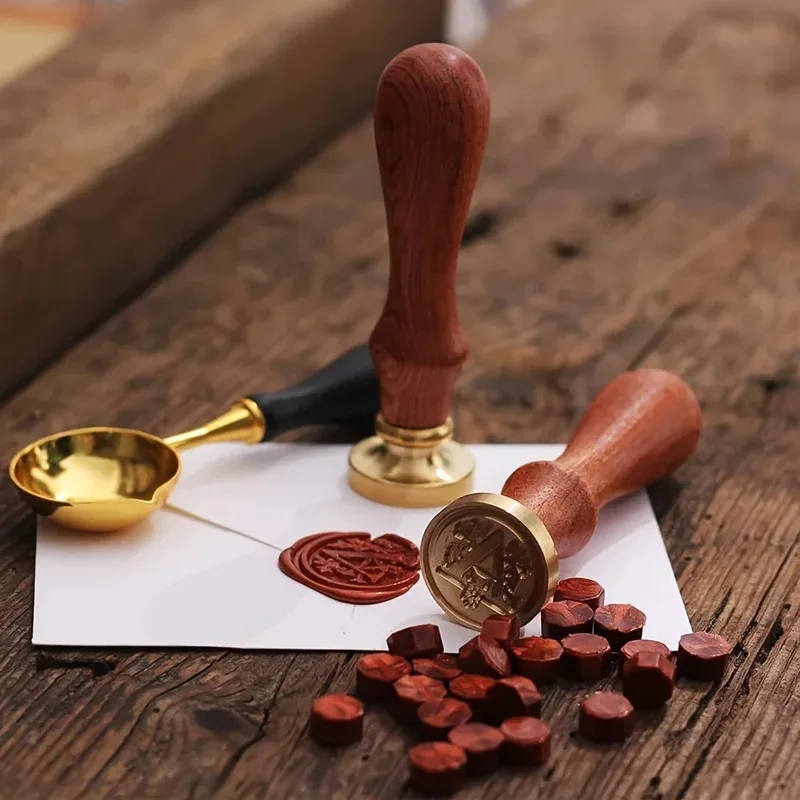 Initial Wax Seal Stamp with Wooden Handle: Choose Your Letter A to Z - Image 5