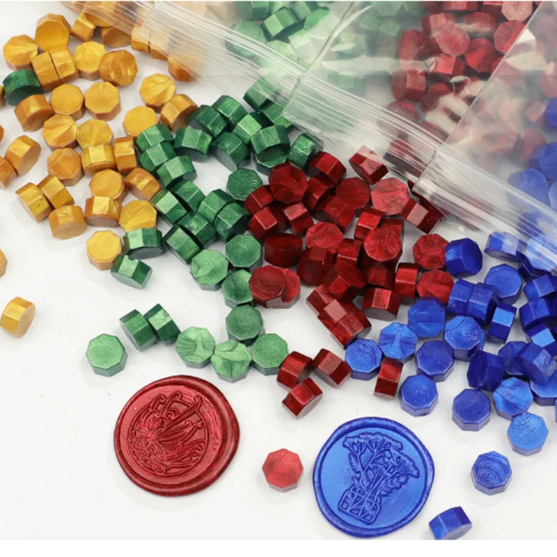 Pearl and Metallic Sealing Wax Beads, Bag of 100 (Choose 1 Color) - Image 4