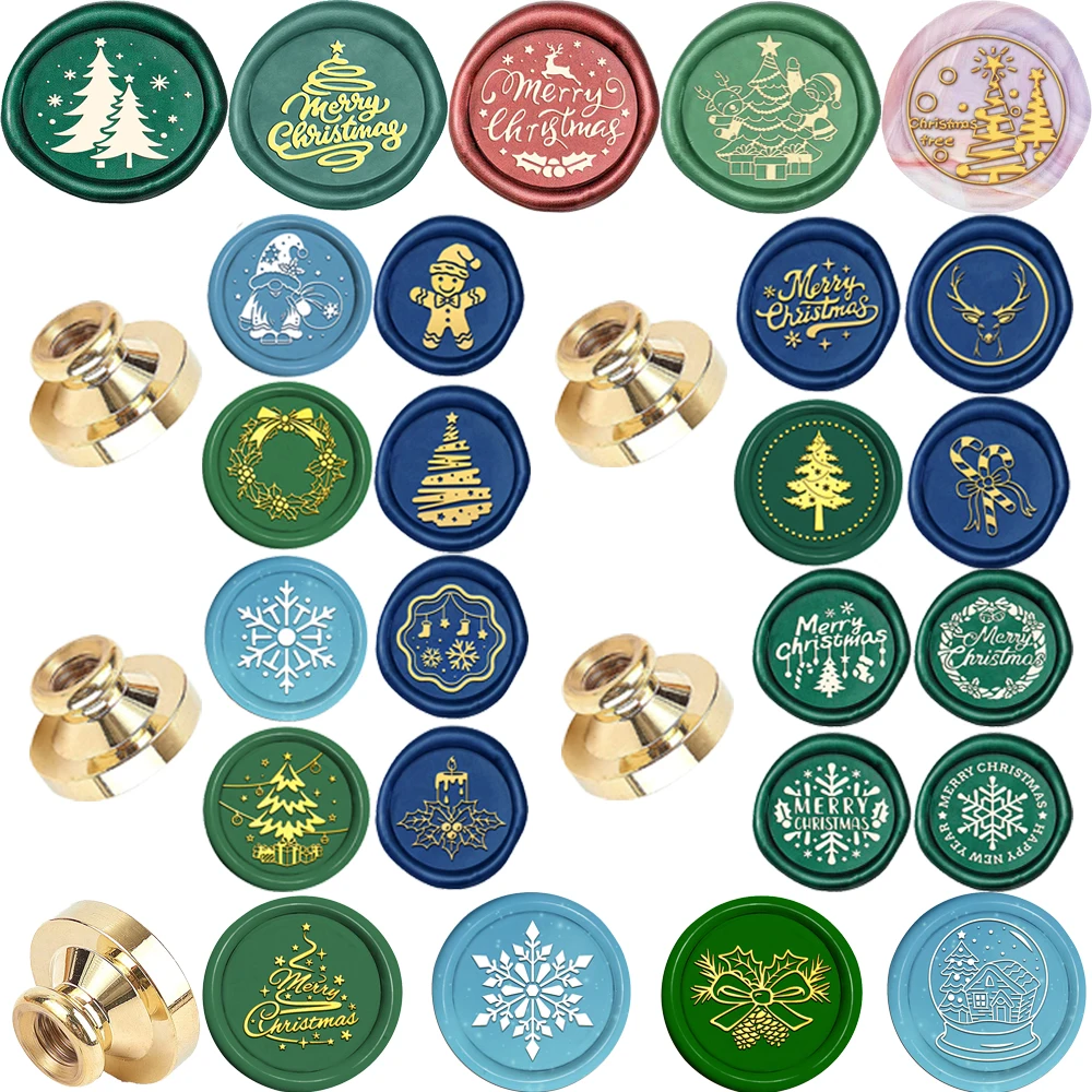 Christmas Wax Seal Stamp Head Only: Choose 1 Design - Image 2