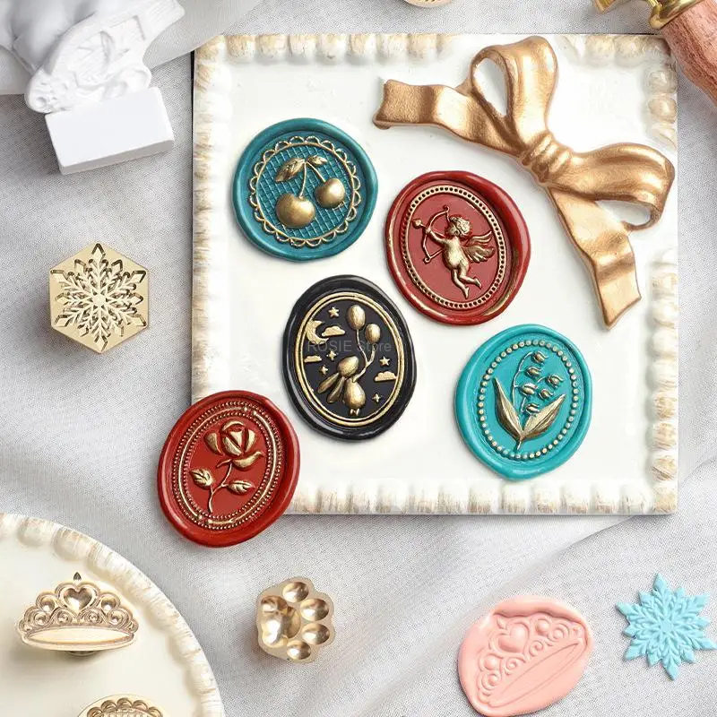 3D Relief Wax Seal Stamp Head Only: Choose 1 Design - Image 3